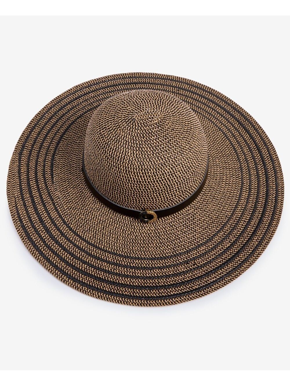 I.n.c. International Concepts Stripe-Brim Floppy Hat with Contrast Band